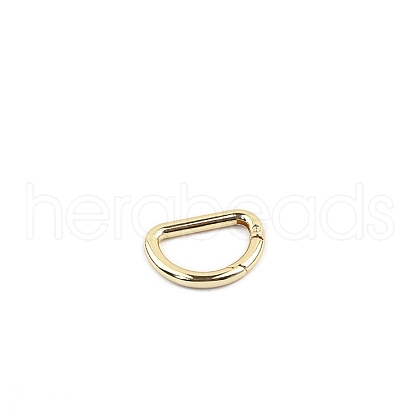 D-shaped Zinc Alloy Spring Ring Clasps PW-WGC1CD5-02-1