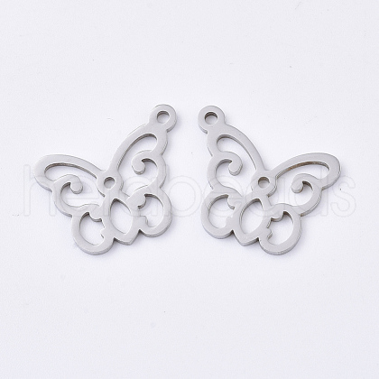 Tarnish Resistant 201 Stainless Steel Pendants X-STAS-T045-42P-1