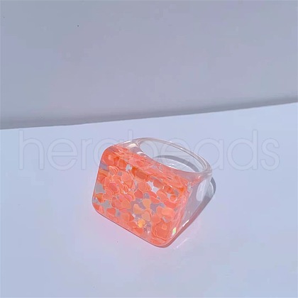Resin Finger Rings for Women FS-WG0B89E-01-1