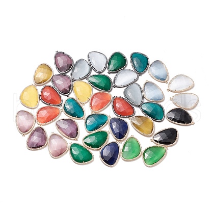 Faceted Cat Eye Pendants CE-L023-004-1