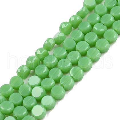 Opaque Solid Color Glass Beads Strands GLAA-N052-05A-A21-1