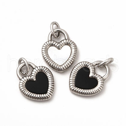 304 Stainless Steel Acrylic Pendants STAS-A076-17P-1