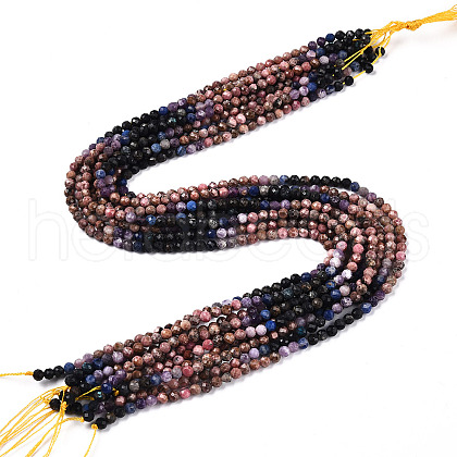 Natural Mixed Gemstone Beads Strands G-D080-A01-01-36-1