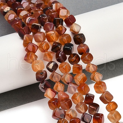 Natural Carnelian(Dyed & Heated) Beads Strands G-A257-A02-01-1