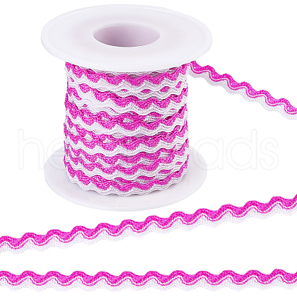 Gorgecraft Two Tone Polyester Wavy Fringe Trim Ribbon OCOR-GF0003-97B-1