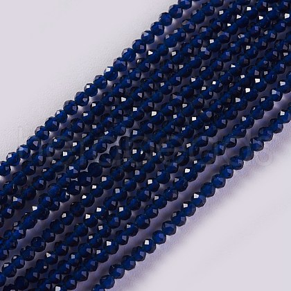 Glass Beads Strands EGLA-E057-02B-02-1