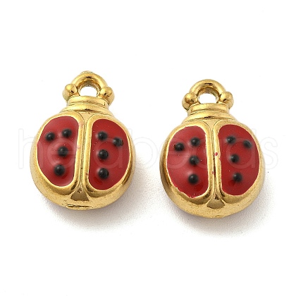 304 Stainless Steel Enamel Pendants STAS-D369-13G-1