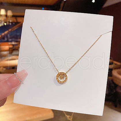 Stainless Steel Cable Chain Necklaces FS-WG30730-36-1