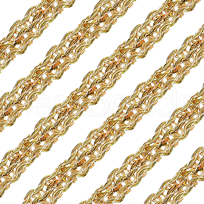 Polyester Braided Lace Ribbons OCOR-WH0060-73A-1