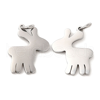 Non-Tarnish 304 Stainless Steel Pendants STAS-Z042-02P-1