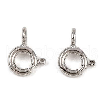 Brass Spring Ring Clasps KK-A257-13B-P-1