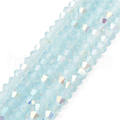Baking Painted Glass Beads Strands DGLA-F029-J2mm-A07-1