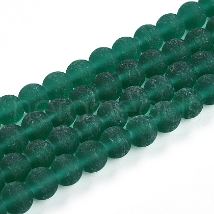 Transparent Glass Beads Strands GLAA-T032-T8mm-MD21-1