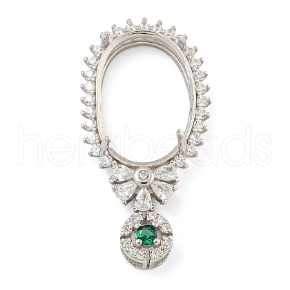 925 Sterling Silver Pendant Cabochon Settings STER-B005-23P-1