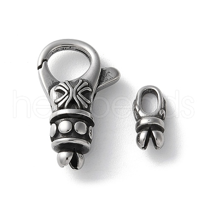 316 Stainless Steel Lobster Claw Clasps Sets STAS-D303-10AS-04-1