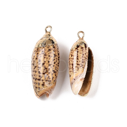 Natural Sea Shell Pendants SSHEL-N038-30B-1