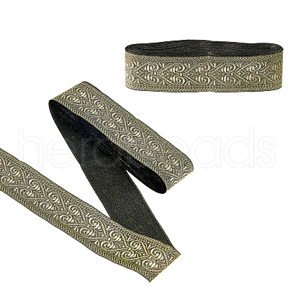 7M Ethnic Style Embroidery Polyester Ribbons OCOR-WH0070-119A-05-1