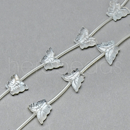Smelting Quartz Crystal Beads Strands X-G-T014-06-1-1