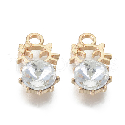 Alloy Rhinestones Pendants PALLOY-T073-02C-RS-1