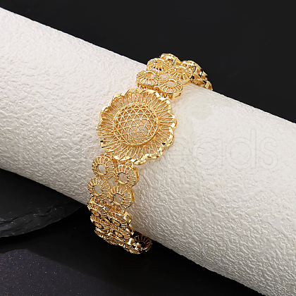 Elegant Vintage Style Brass Link Bracelets for Women TD0107-1-1