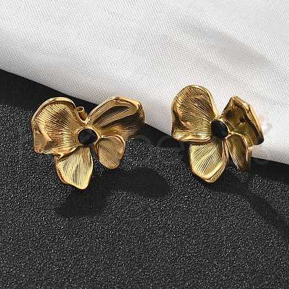 304 Stainless Steel Studs Earrings for Women EJEW-K306-33G-1