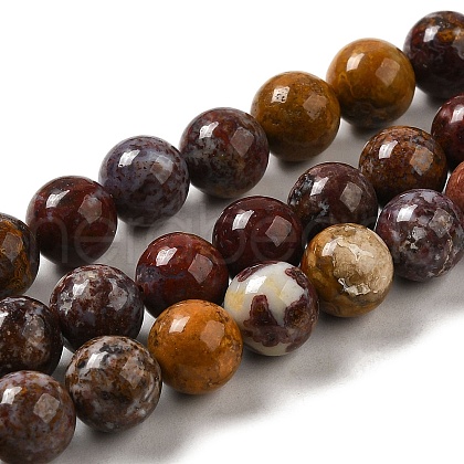 Natural Ocean Jasper Beads Strands G-H298-A13-03-1