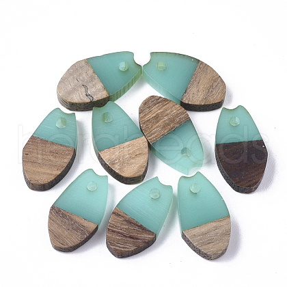Resin & Walnut Wood Pendants RESI-S358-12D-1