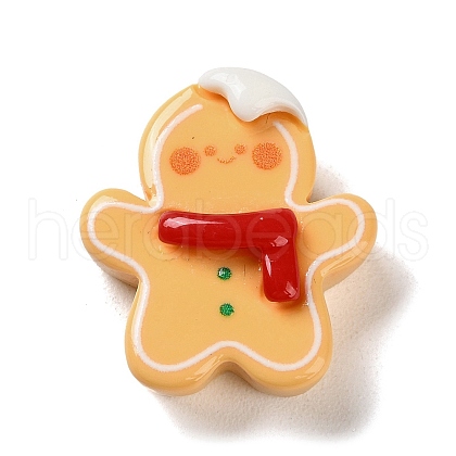 Christmas Theme Opaque Resin Decoden Cabochons RESI-F053-D02-1