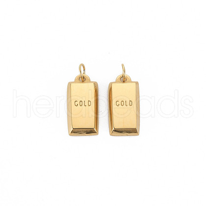 Ion Plating(IP) 304 Stainless Steel Charms STAS-N097-166-1