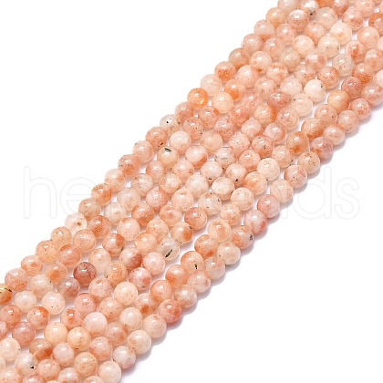 Natural Sunstone Beads Strands G-F715-106A-1