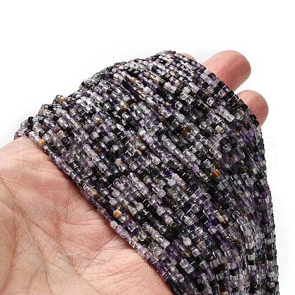Natural Purple Fluorite Beads Strands G-RM2025-32B-04-1