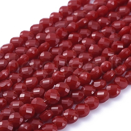 Glass Beads Strands EGLA-J149-B10-1