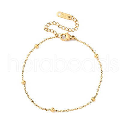 304 Stainless Steel Satellite Chains Bracelets BJEW-M096-02A-G-1