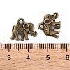 Vintage Elephant Charms PALLOY-ZN-47017-AB-FF-2