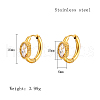 Cubic Zirconia Hoop Earrings VX9431-06-1