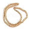 Electroplated Natural Lava Rock Beads Strands G-I360-J01-02-2