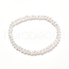 Faceted Glass Rondelle Beads Stretch Bracelet for Kid BJEW-JB06807-14-1