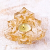 Natural Citrine & Resin Candle Holder Molds DJEW-H012-03A-1