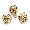 Brass Enamel Charms KK-A153-02G-D-1