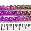 Spray Painted Crackle Glass Beads Strands DGLA-C002-8mm-04-5