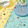   104Pcs 26 Style Alloy Enamel Pendants ENAM-PH0002-07-WH-2
