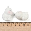 Flocky Resin Pendants FIND-A052-06D-3