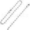 Unicraftale 304 Stainless Steel Ball Chain Bracelets and Necklaces Jewelry Sets SJEW-UN0001-01P-1