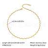 Stainless Steel Wavy Snake Chain Necklaces for Women MB0752-1-1