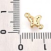 Brass Micro Pave Clear Cubic Zirconia Connector Charms KK-T075-29G-3
