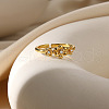 304 Stainless Steel Adjustable Cuff Rings for Women RJEW-B131-01B-1