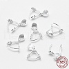 Anti-Tarnish Rhodium Plated 925 Sterling Silver Pendant Bails STER-E050-13P-3