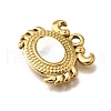304 Stainless Steel Pave Natural White Shell Pendants STAS-C122-21B-02G-2