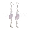 Natural Mixed Gemstone Chips Dangle Earrings EJEW-JE05433-3