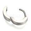 Personalized Unisex 304 Stainless Steel Huggie Hoop Earrings EJEW-G120-37A-3